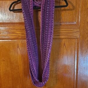 Soft Purple Hand Knit Infinity Scarf